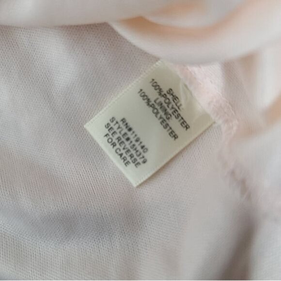 Double Zero Pale Blush Pink Crochet Trim V-neck Dress Small - Picture 7 of 9